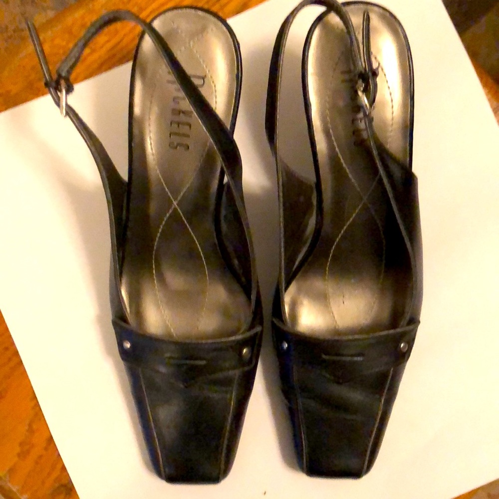 Women’s High Heels, Nickels, Size 7 M, Black, Gentle Used